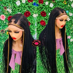 BRAIDED WIGS  ON  8*8 LACE  CLOSURE 45"